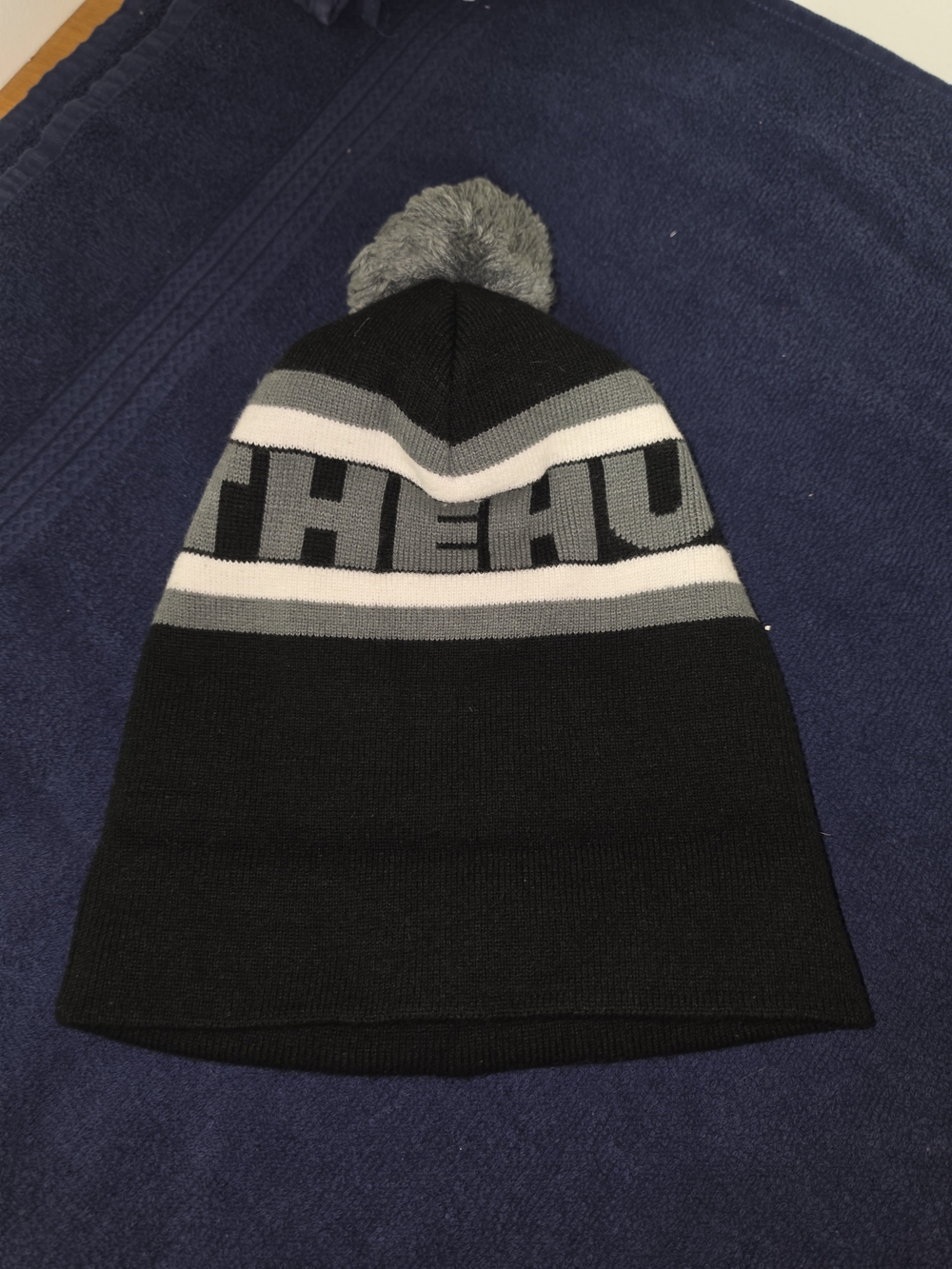 The Hundreds Streetwear Knit Pom Beanie Hat - Black & Grey